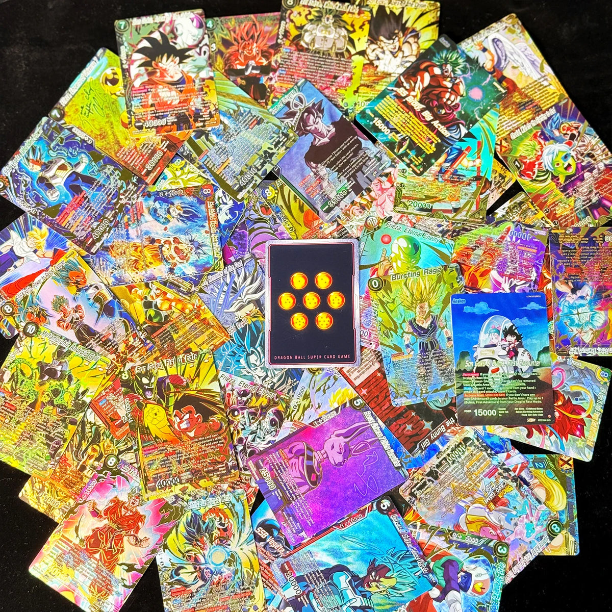 Dragon Ball Super Masters Secret Special God Rare Gogeta Goku Frieza Vegeta Gohan Proxy Collection Foil Texture Anime Game Cards