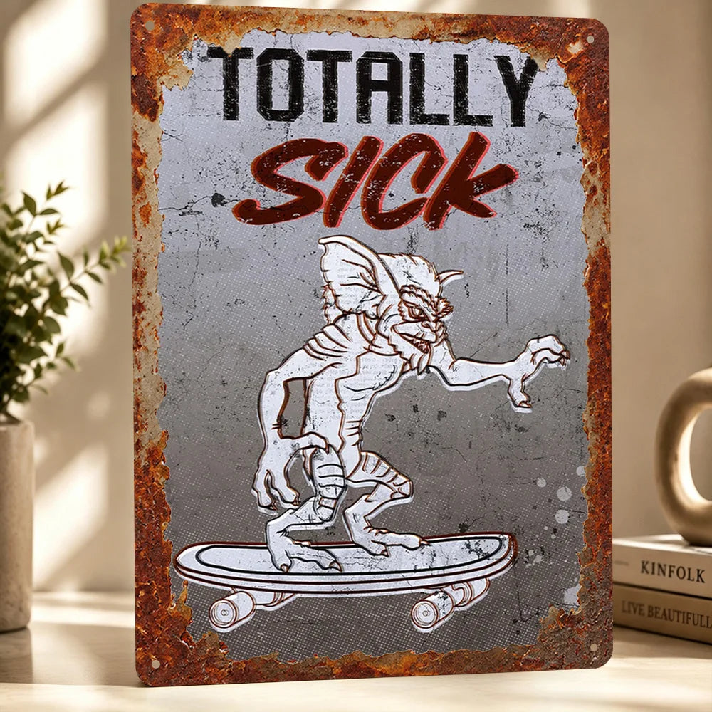 Gremlins Aluminum Posters Customized Metal Tin Sign Vintage Premium Dramatic Screen Scene Wall Art For Film Fans And Theaters