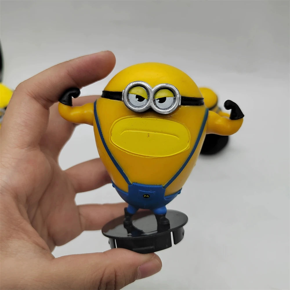 Despicable Me 4 Movie Minions Topper Figure Loose Figurine Toy Exclusive Collectible Desktop Decoration Gifts ﻿