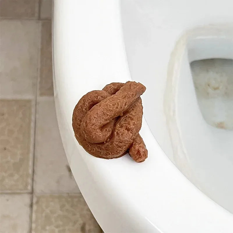 Creative prank BB toy simulation Baba soft rubber decompression poop pinching music prank April Fool's Day decompression