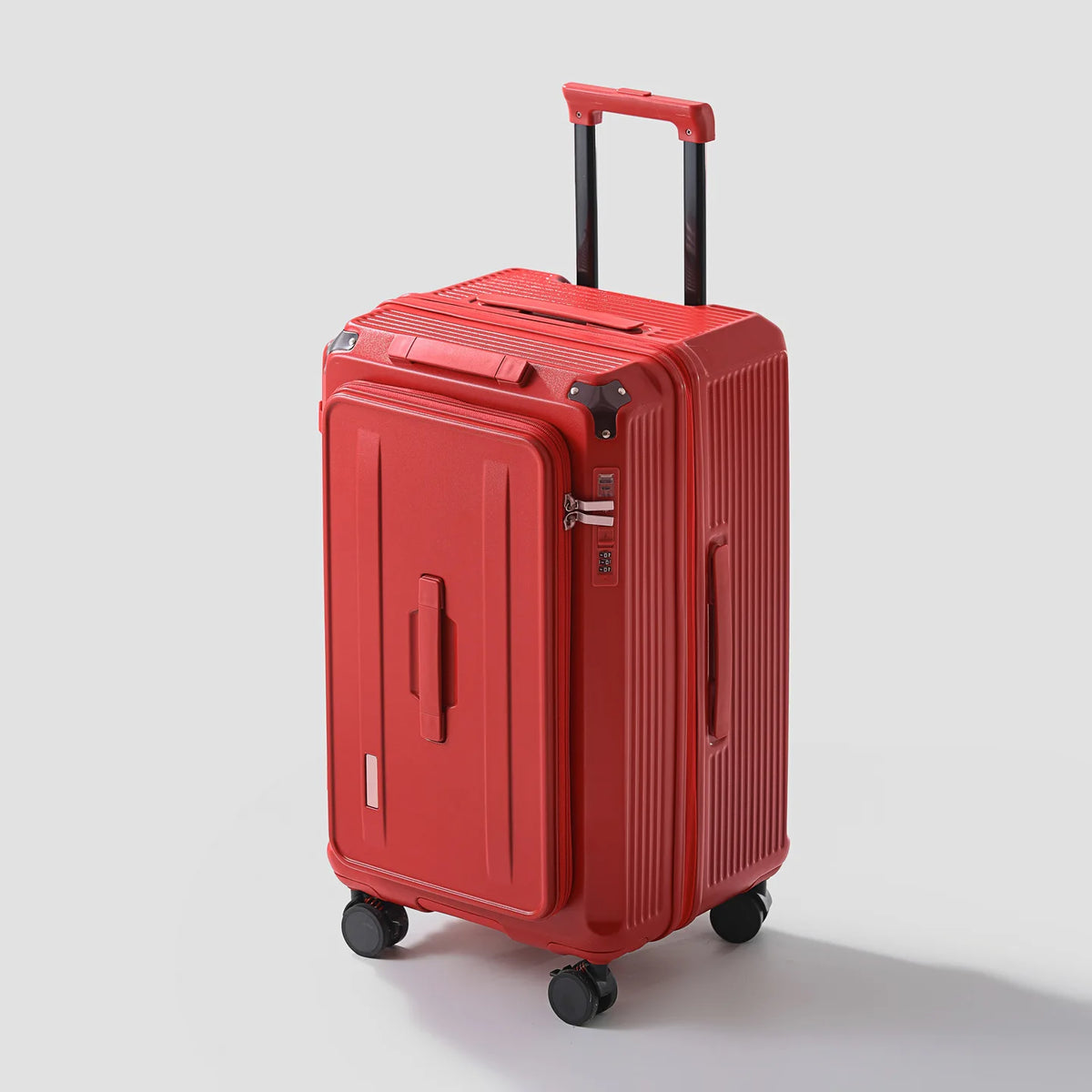 KLQDZMS Luggage Cart Style Travel Bag 20"24"26"28 Inch Large Capacity Trolley Case Women Boarding Box Men's with Wheels Suitcase