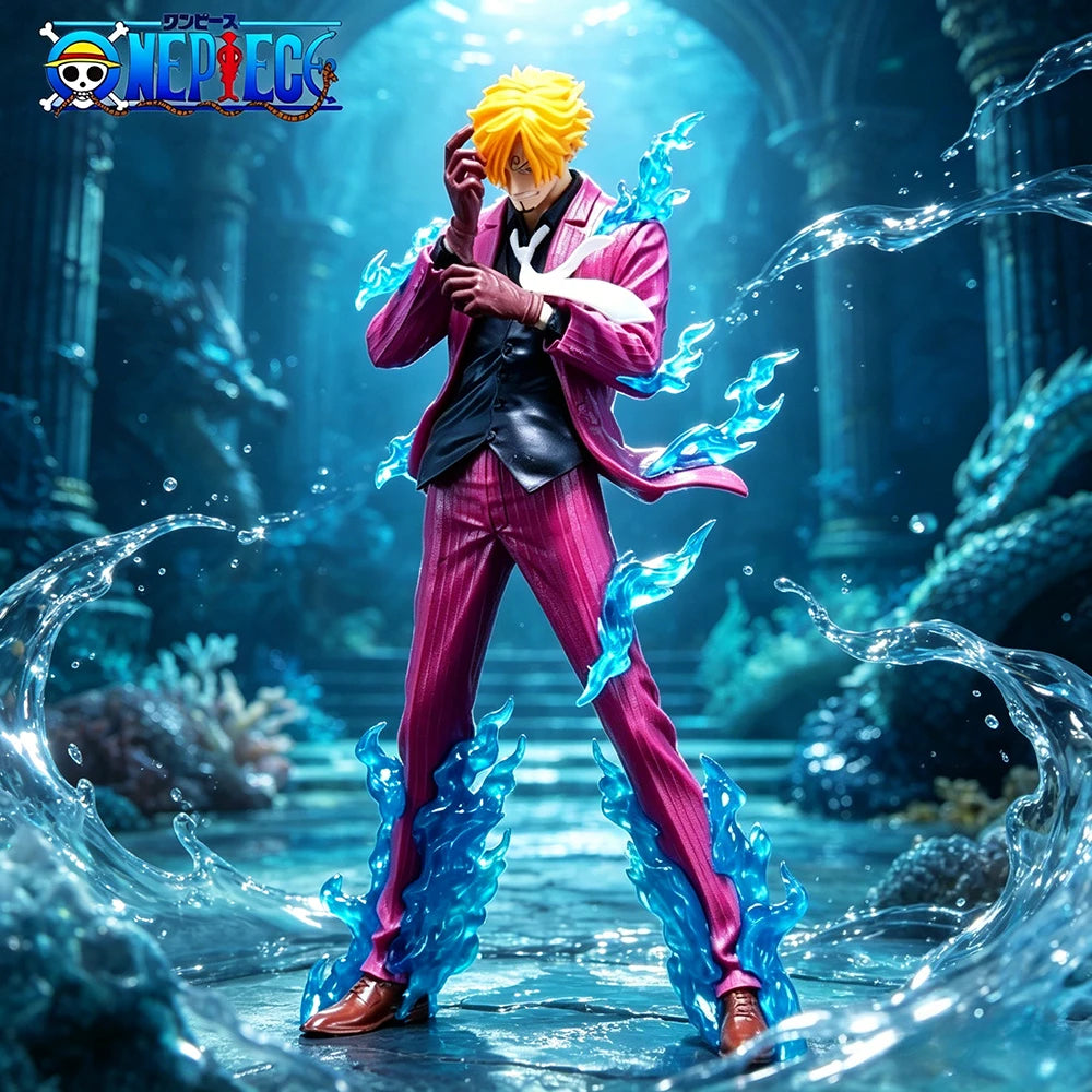 24cm/9.45in Anime ONE PIECE Figure Sanji Action Figures Pvc Statue Desktop Ornamen Collection Model Toys Gifts