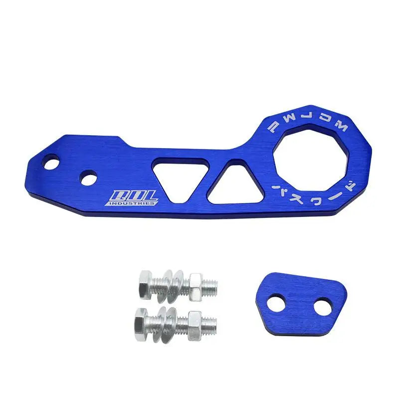 ✔JDM Style Universal Car Rear Tow Hook, CNC Machined Aluminum Alloy Tow Hook with Mounting Brackets & Bolts