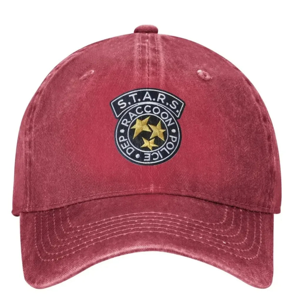 Stars Logo Baseball Cap Residents Evils Game Unisex Teens Design Hip Hop Hats Summer Y2k Retro Hiking Fishing Baseball Caps
