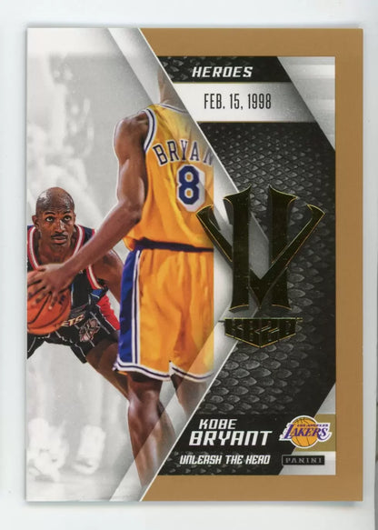 Panini 2015-16 Kobe Bryant HeroVillain NBA Basketball Trading Cards Complete Set with Rare Parallels for Hardcore Collectors