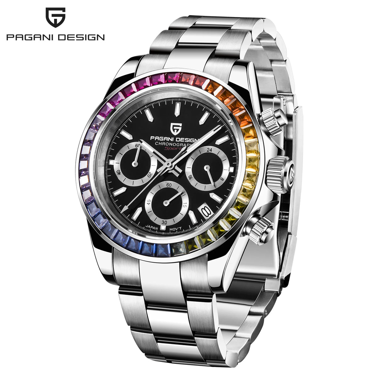PAGANI DESIGN Luxury Chronograph Stop Watch for Men Sapphire MIYOTA VK63 Sport Waterproof Quartz Men's Wristwatches Reloj Hombre