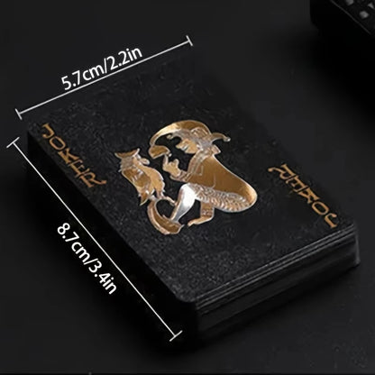 Color Black Gold Playing Card Game Card Group Waterproof Poker Suit Magic Dmagic Package Board Game Gift Collection