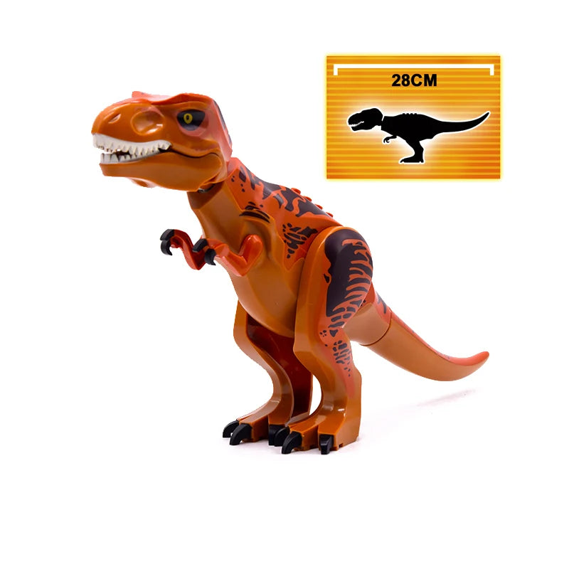 Jurassic Dinosaurs Spinosaurus Large Brick Toy Joints Open Mouth 7 Color Designs, Collectible Decor DIY Puzzle Assembly Gift