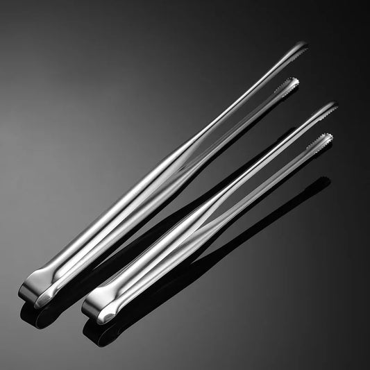 9/12 Inch Japanese Style Food Clips Stainless Steel BBQ Meat Steak Grill Tongs Thin Baking Non-Slip Cooking Restaurant Utensil