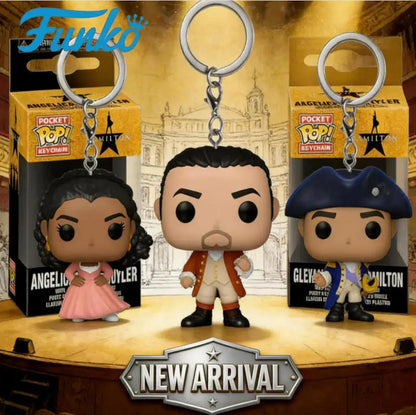 Funko Pop Keychain Hamilton: An American Musical American Schuyler Limited Edition Broadway Themed Vinyl Movable Toy Gift