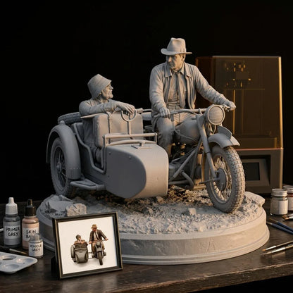 1/18 1/12 Jones Sr. Unpainted Unassembled 3D Printing Resin Figure Model Garage Kits  (Requires Painting and Assembly)