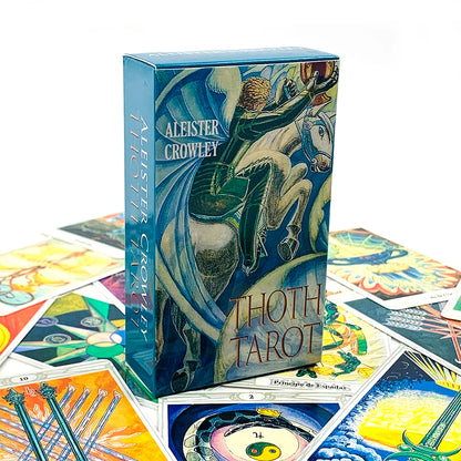 Spanish Version Tarot Cards Crowley Thoth With Egyptian Symbolism, Qabalistic & Astrological Insights For Divination Cards Game