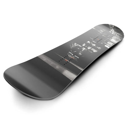 XCMAN Men's Beginner-Friendly Snowboard All-Mountain,True Twin Shape,Camber/Rocker, Flex-6