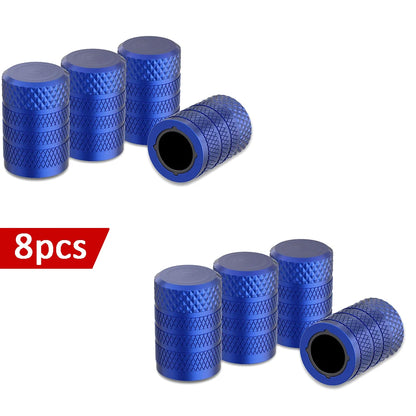 8PCS Tire Wheel Caps Metal Tyre Air Stem Dust Nipple Caps with Plastic Liner Corrosion Resistant Leak-Proof Cars and Motorcycles