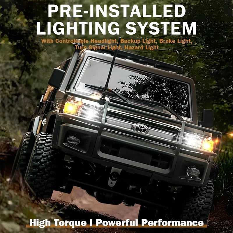 1/12 MN82S 4WD RC Crawler Car 2.4G Remote Control Off-road Vehicle Simulation Climbing Truck Toys For Boys Adults Holiday Gifts
