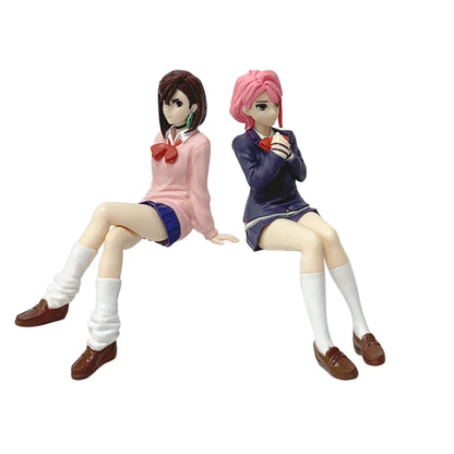 New Anime Dandadan Ayase Momo Shiratori Aira Sitting posture S.H.Figuarts Transformed Assembly PVC Model Toy Action Figures Gift