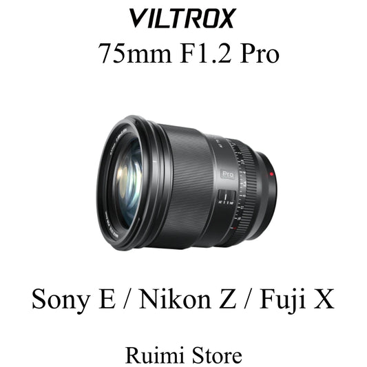 Viltrox 75mm f1.2 Pro Auto Focus Large Aperture Lens For Fujifilm X Sony E Nikon Z Mount Mirrorless Cameras