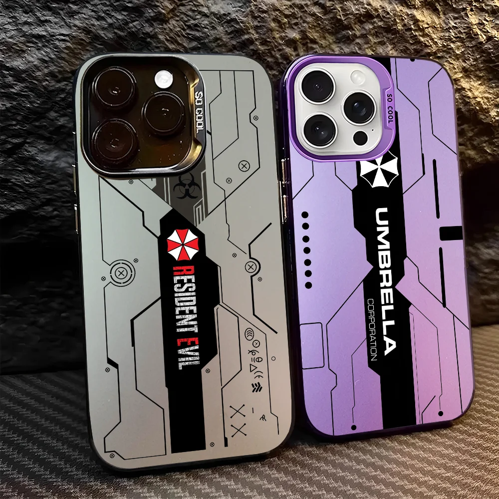 Game ResidentS EvilS Crisises Pattern Phone Case For iPhone 17 16 15 14 13 12 11 Pro MAX Matte Shockproof Back Anti Fall Cover