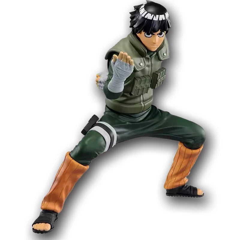 16cm Naruto Anime Figure Rock Lee Hyuuga Hinata Roubu Double Lion Fist Fighting Action Figure Collection Model Doll Toys Hobbie