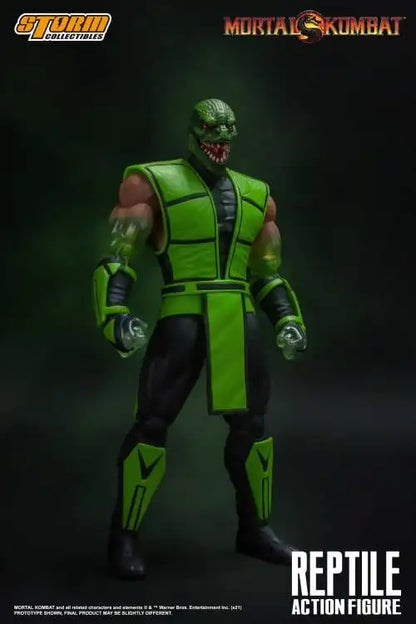 100% Original Box Storm Collectibles Mortal Kombat VS Series Reptile 1/12 Scale BBTS Transparent Arm In Stock Anime Figure Model