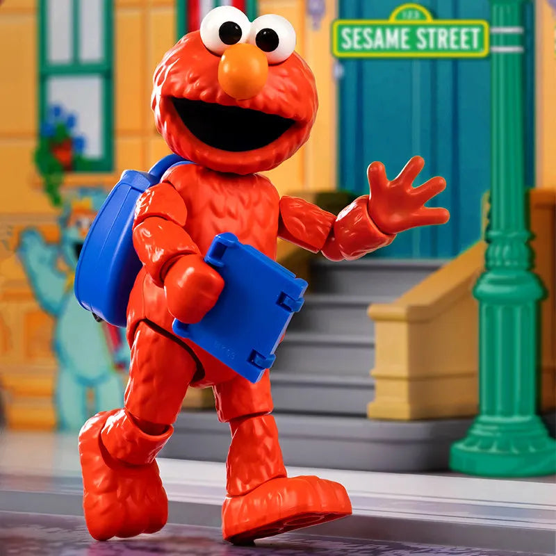 BLOKEES Sesame Street Building Blocks Kawaii Aimo Anime Cartoon Assembled Toy Desktop Model Children's Holiday Gifts