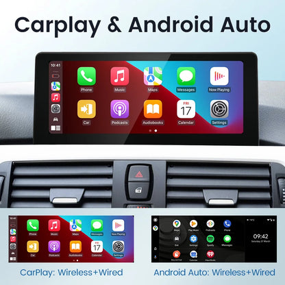 HFmidia 2026 New Linux System 10.25 12.8inch Thin Screen For BMW 3 4Series M3 M4 F30 F36 Wireless CarPlay Auto Car Video Players