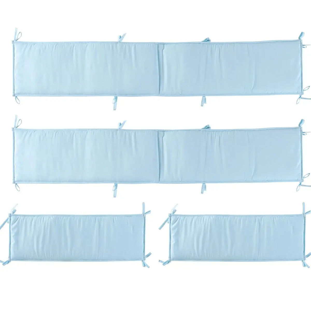 Crib Rail Cover Set and Baby Crib Liner  Baby Bumperless Crib Cot Protector Infant Bebe Bedding Set