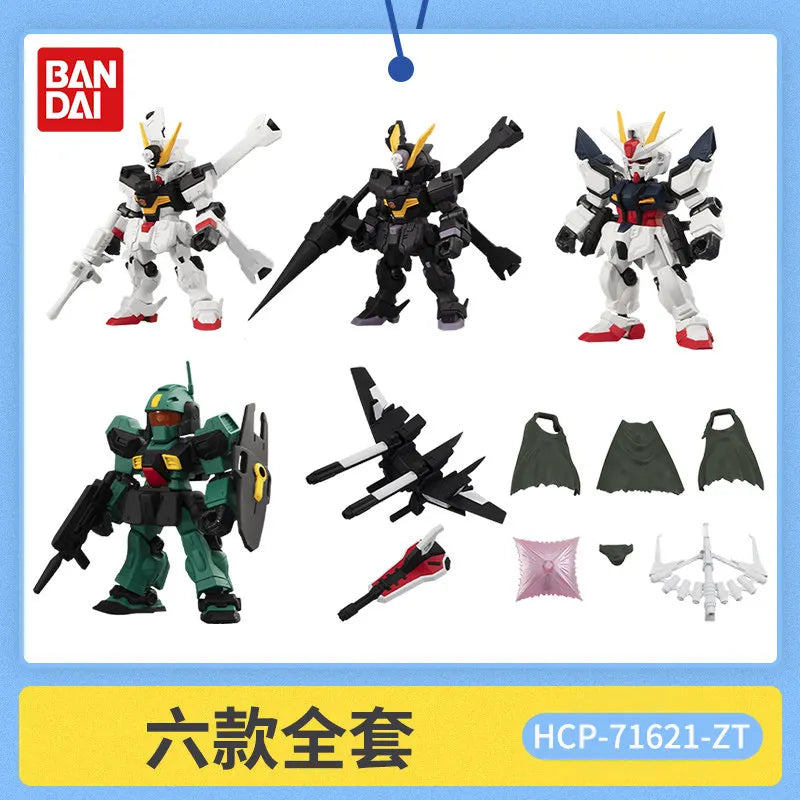 Bandai Gashapon Original Mobile Suit Ensemble (MSE) Gundam RX-78-2 Strike Hi-Nu Wing Astray ZZ Barbatos Assemble Model Kit