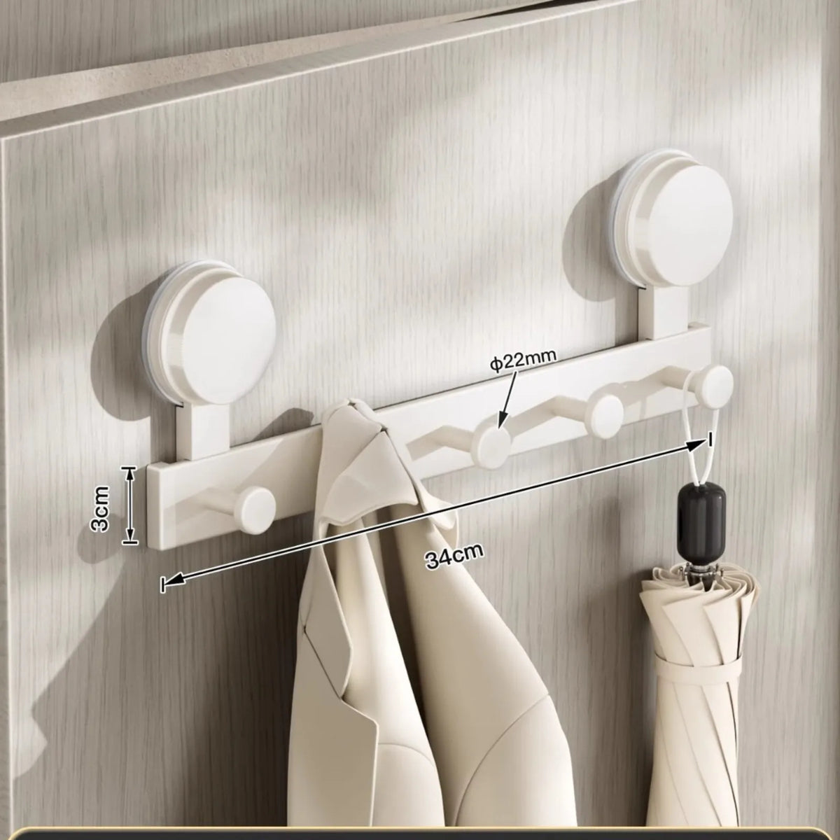 Suction Cup No Drilling Wall Mounted Hooks Rack Kitchen Storage Row Hook Holder Bathroom Towel Robe Coat Hangers Adhesive Hooks