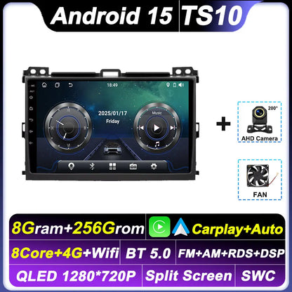 2 Din Android Autoraido For Toyota Land Cruiser Prado 120 3 III For Lexus GX470 GX 470 J120 2002 - 2009 Car Radio Touch Screen