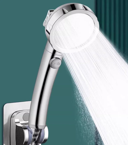 New High Pressure 4 Modes Adjustable Shower Head One Key Stop Water Saving Sprayer Rainfall Bath Showerhead Bathroom Accessories