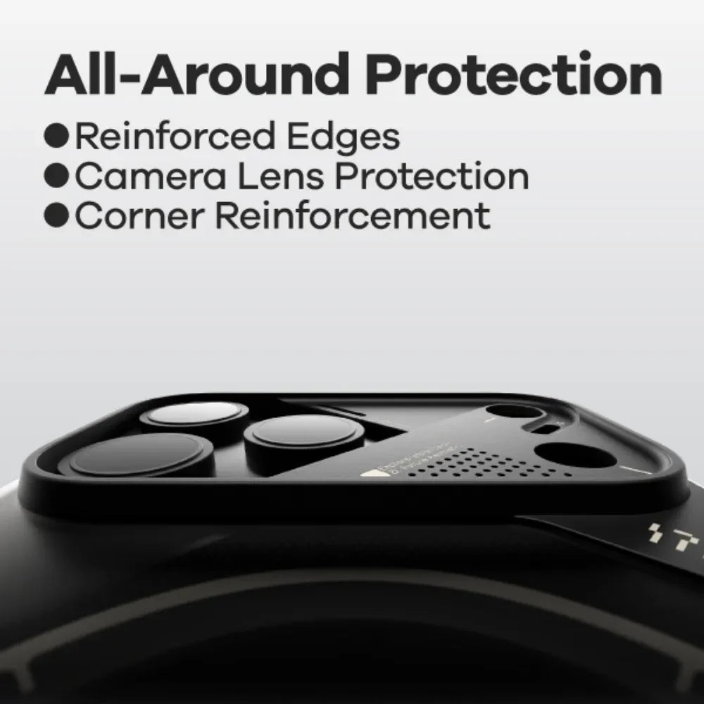 Aulumu A17 Rugged for iPhone 17 Pro Max Case | MagSafe Compatible Touch-Sensitive Buttons Integrated Drop Protection Military
