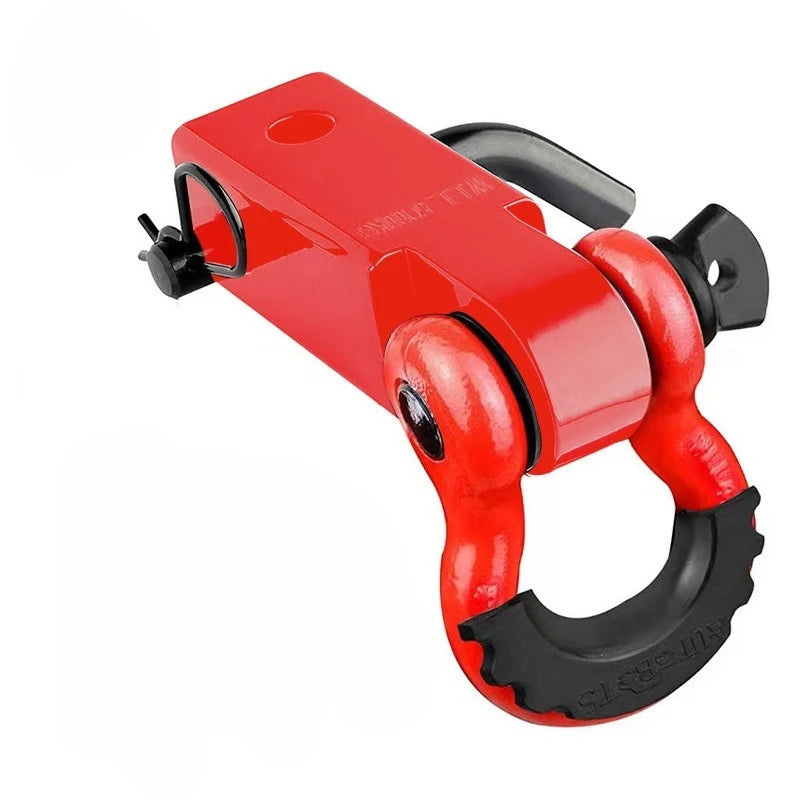 3/4 Carbon Steel Trailer Arm Broken19T Solid Square Mouth Trailer Hook Buckle 4.75T Off-road Trailer Modification Part