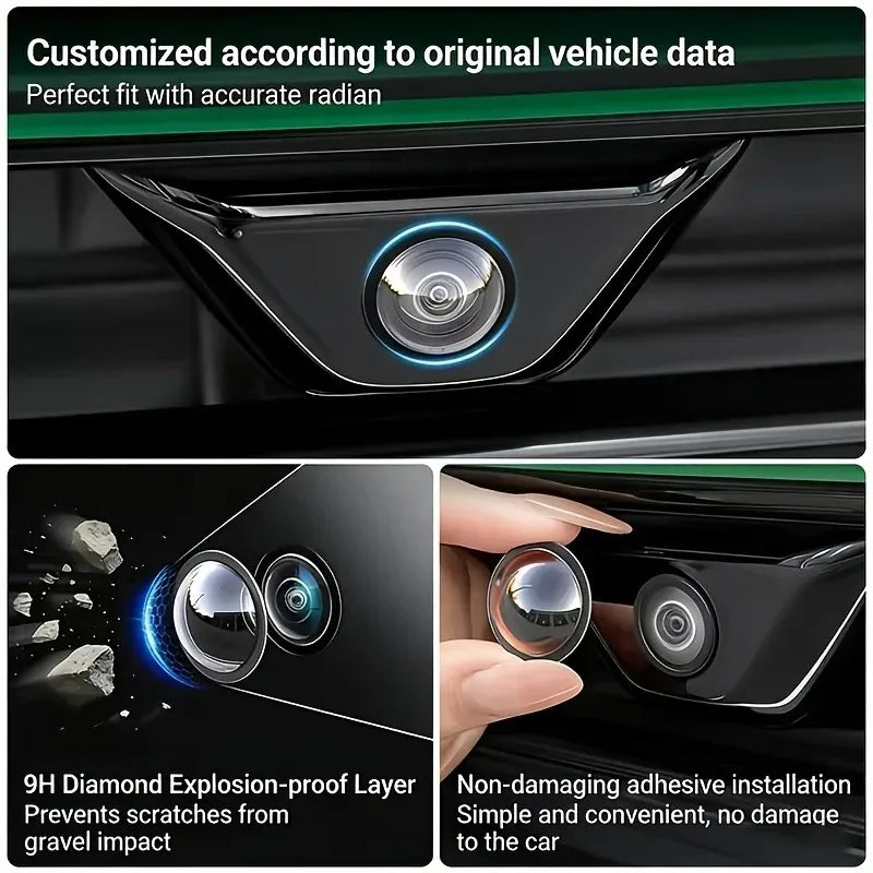 2-20pc Car Camera Lens Protector Cover Universal  Clear Anti-Scratch Lens Guard  Rear View Backup Camera Covers 360° Camera Prot