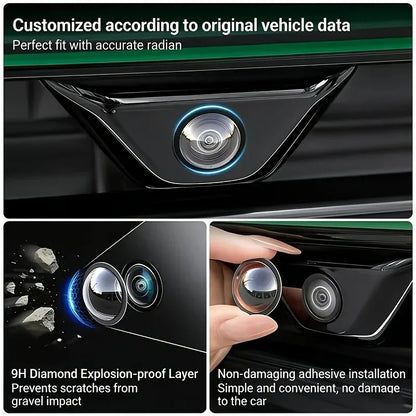 2-20pc Car Camera Lens Protector Cover Universal  Clear Anti-Scratch Lens Guard  Rear View Backup Camera Covers 360° Camera Prot