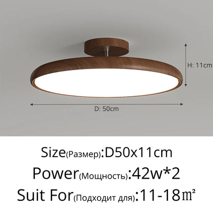 Retro Round LED Ceiling Light Living Room Light Home Hotel Lighting Fixture Bedroom Ceiling Lamp Vintage Children‘s Room Light