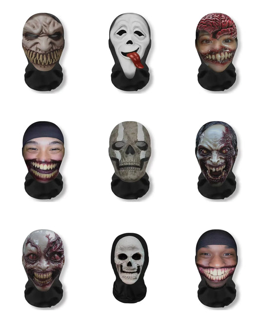 Halloween carnival funny headgear cosplay costume, comical wig mask prank props, party decoration creative headpiece