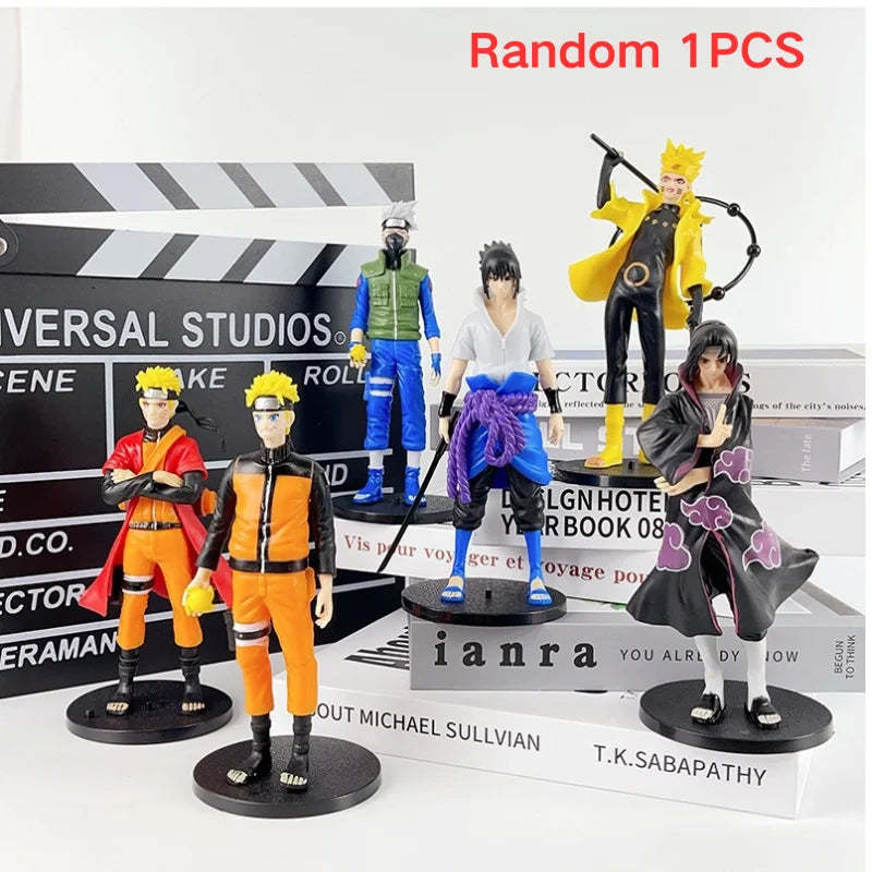 Anime Naruto Figure Uchiha Itachi Sasuke Kakashi Set PVC Action Figure Model Toy Gift Collection