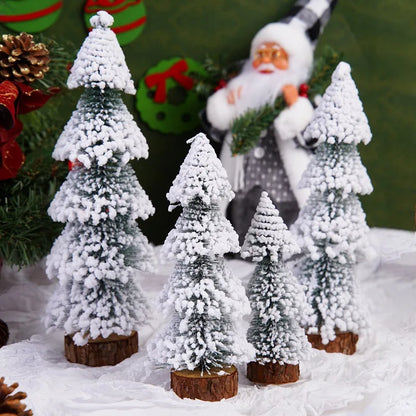 15/20/25/30CM Snow White Merry Christmas Decoration Christmas Tree Pine Ornament for Home Decor Party New Year Gift 2026 Navidad