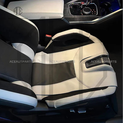 G8X M Carbon Bucket Seat Bolster Genuine Leather Protector For BMW G87 M2 G80 G81 M3 G82 G83 M4 F90 M5 F92 M8 Interior