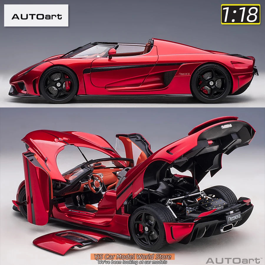 AUTOart model 1/18 Scale New  Koenigsegg Regera car model Static Decorative Items Holiday Gift Collection