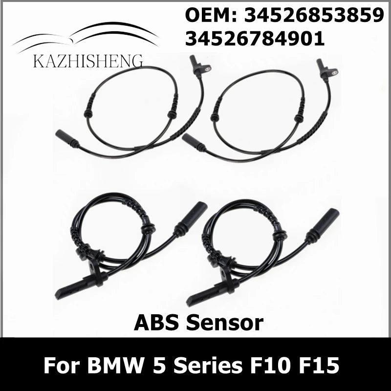 34526853859 34526784901 Front Rear ABS Wheel Speed Sensors for BMW 5 Seires F10 F12 F06