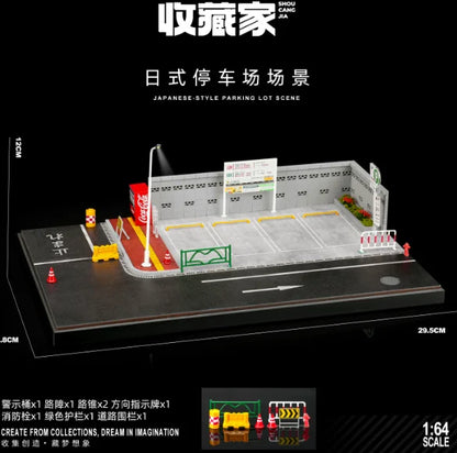 Collector 1:64 Fujiwara Tofu Shop Scene Miniature Model Landscape Collection Desktop Ornaments Car Model Storage