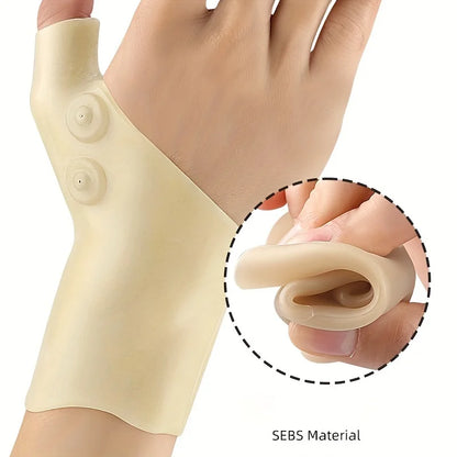 Magnetic Gloves with Silicone Wrist Support for Enhanced Grip&Flexibility,Adjustable Daily Wear Hand Protectors with Comfort Fit