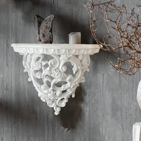 Victorian Style Decorative Door Transom,Wall-Mounted Floating Display Shelf,Suitable for Wall and Garden Decoration,Storage Rack
