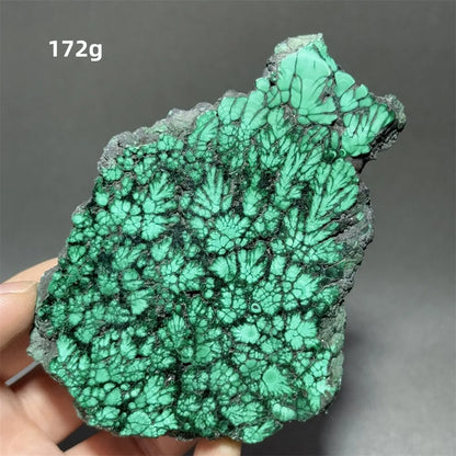 5A+ Natural Malachite Mineral Raw Stone Slice Home Office Feng Shui Decoration Therapy Spiritual Meditation Gem