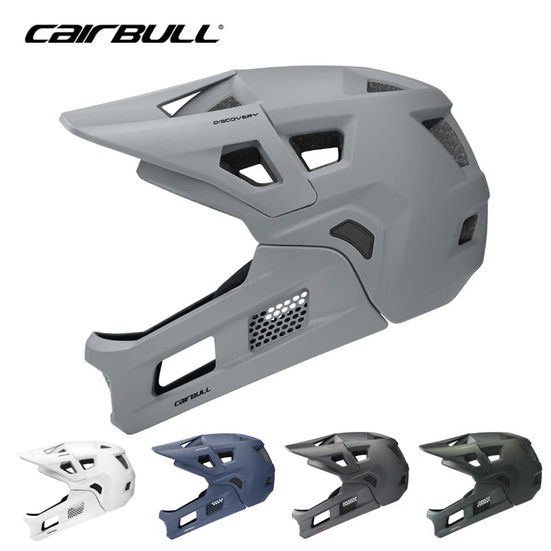 CAIRBULLDiscovery Full Face MTB Cycling Helmets Adult Racing Downhill casco Removable Chin BMX Off-Road All-Mountain Speed Bike