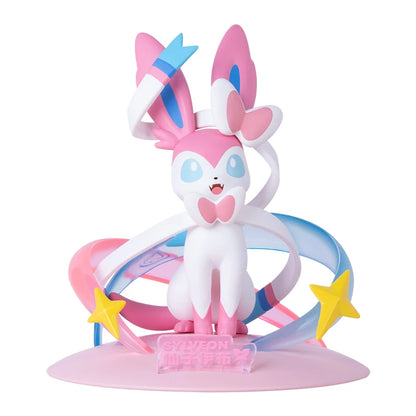 Anime Pokemon Sylveon Leafeon Glaceon Figurine Original Funism Genuine Action Figures Collection Model Ornaments Toys Gifts