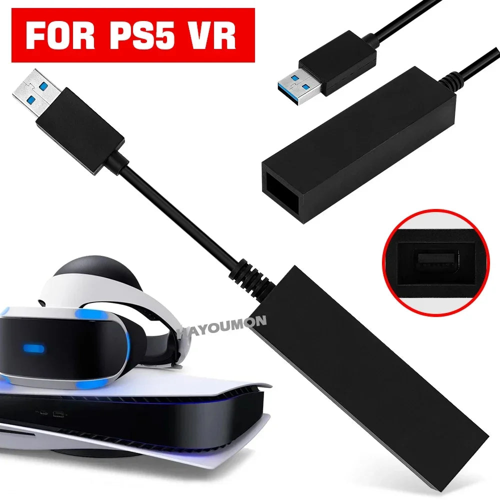 2026 New for PS VR Mini Camera Adapter for Playing PS VR on PS5 PS4 PSVR to PS5 Converter Cable Adapter Gaming Accessories