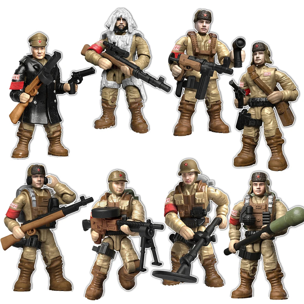 World War Army Military Soldiers Special Forces Model Assemble Building Blocks Bricks Children's Toys Gift